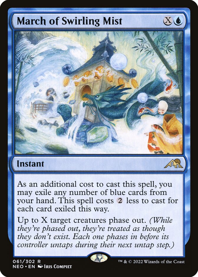 March of Swirling Mist 61 (Kamigawa: Neon Dynasty)  - Foil | Good Games Adelaide SA