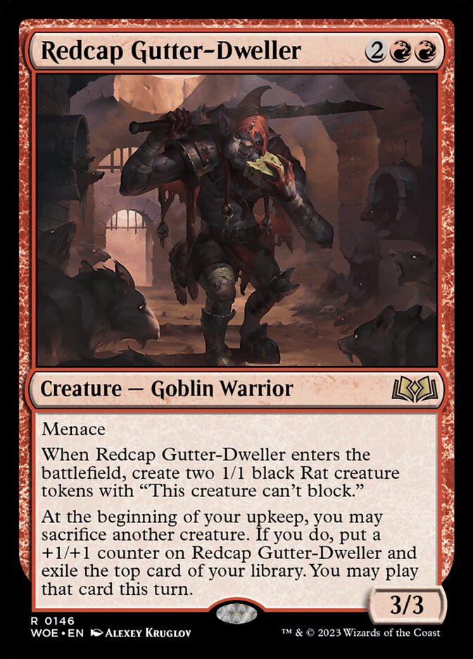 Redcap Gutter Dweller 146 (Wilds of Eldraine)  - Foil | Good Games Adelaide SA