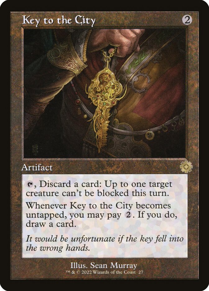 Key to the City 27 (The Brothers' War: Retro Frame Artifacts)  - Foil | Good Games Adelaide SA