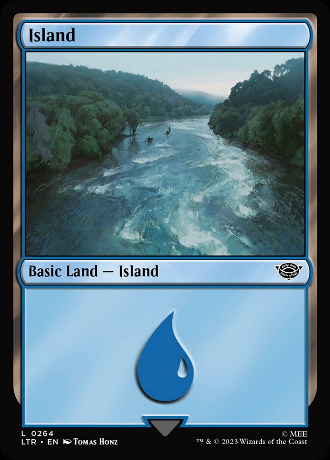 Island 264 (Universes Beyond: The Lord of the Rings: Tales of Middle-earth)  - Foil | Good Games Adelaide SA