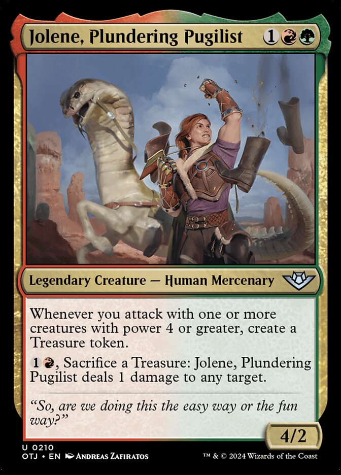 Jolene, Plundering Pugilist 210/286 (Outlaws of Thunder Junction)  | Good Games Adelaide SA