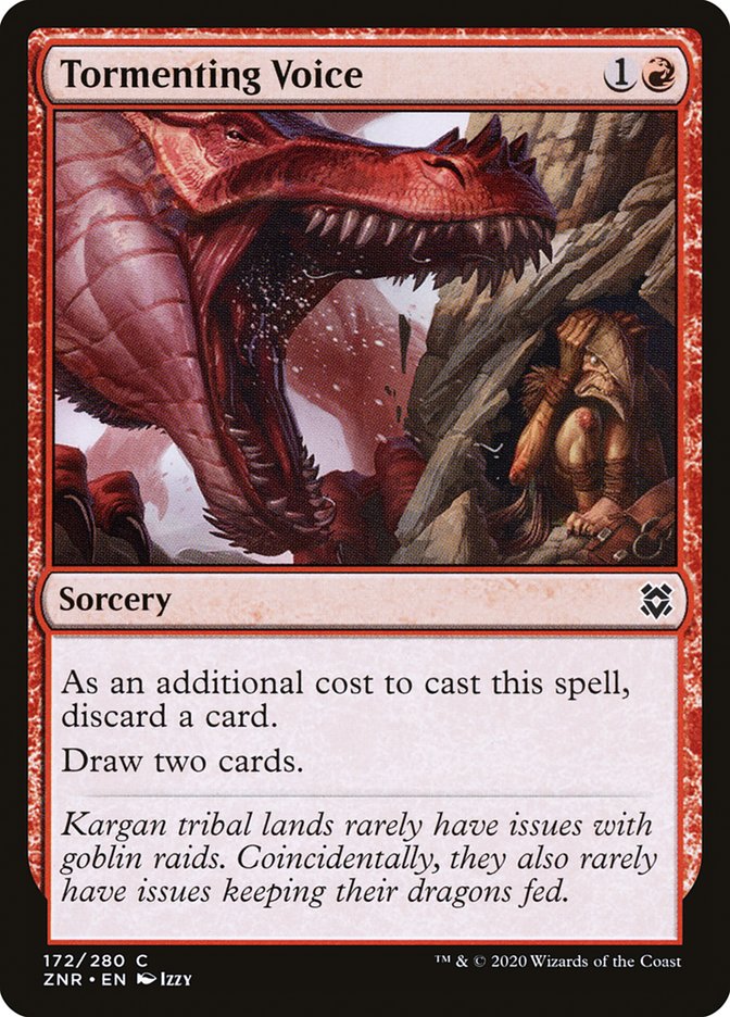 Tormenting Voice 172/280 (Zendikar Rising)  - Foil | Good Games Adelaide SA