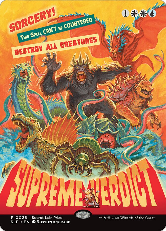 Supreme Verdict 26 (Secret Lair Showdown)  - Borderless Foil | Good Games Adelaide SA