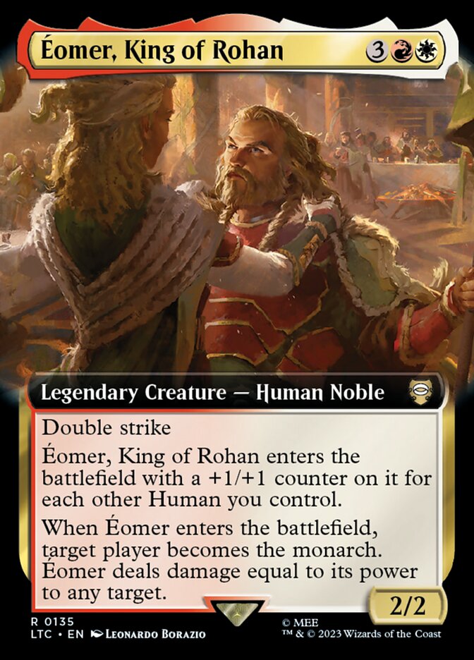 Éomer, King of Rohan 135 (Commander: The Lord of the Rings: Tales of Middle-earth)  - Extended Art | Good Games Adelaide SA