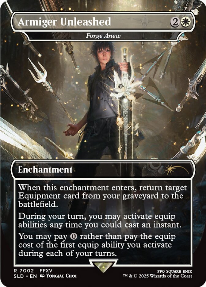 Armiger Unleashed Forge Anew Rainbow Foil 7002 (Secret Lair Drop Series)  - Foil | Good Games Adelaide SA