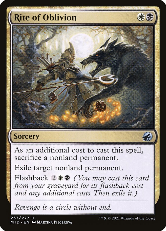 Rite of Oblivion 237 (Innistrad: Midnight Hunt)  - Foil | Good Games Adelaide SA