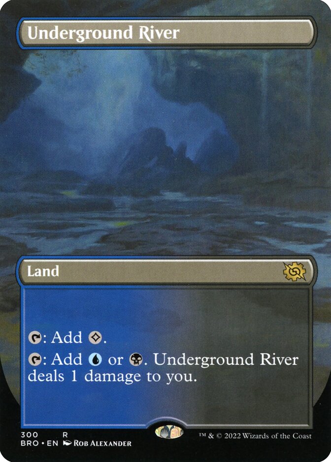 Underground River Borderless 300 (The Brothers' War)  - Foil | Good Games Adelaide SA