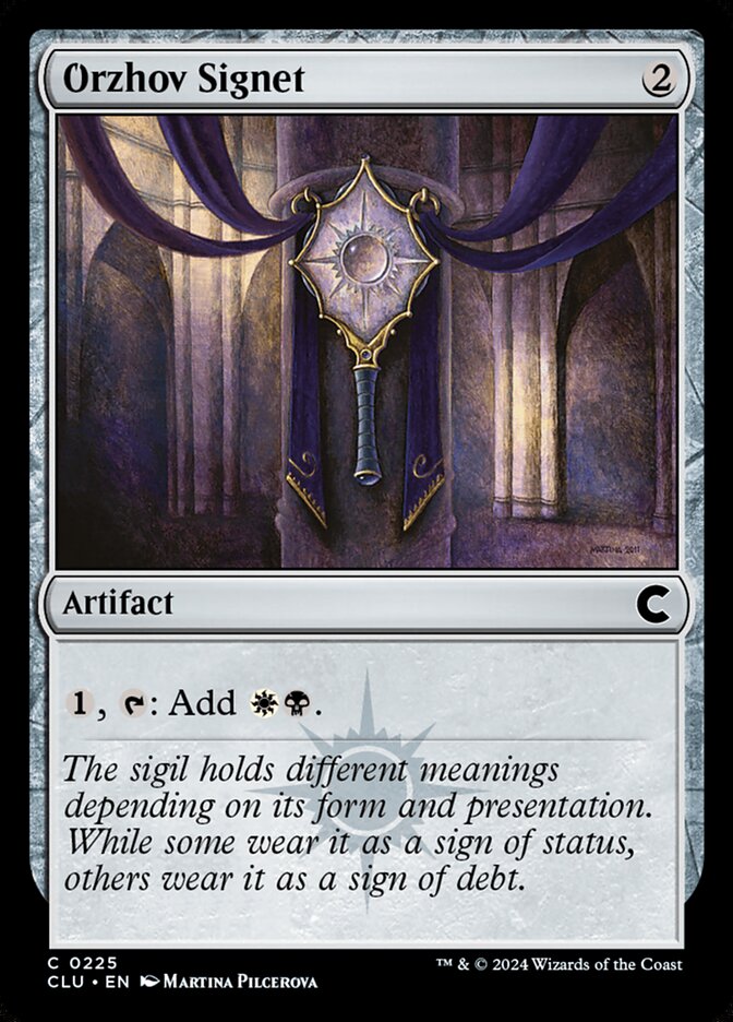 Orzhov Signet 225 (Ravnica: Clue Edition)  | Good Games Adelaide SA