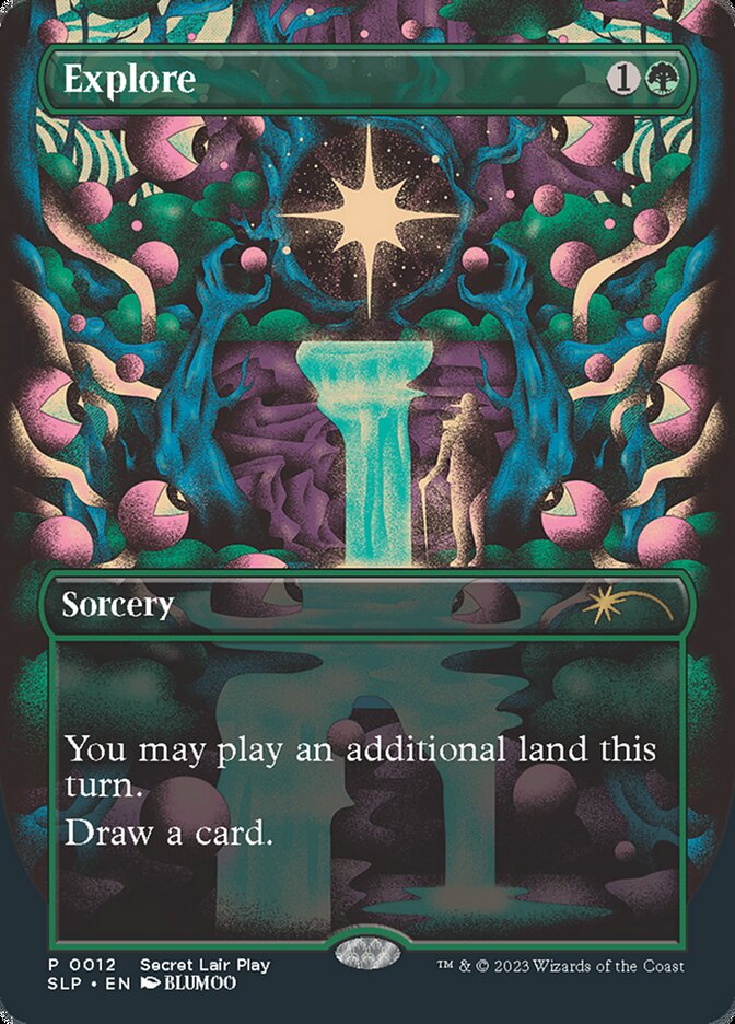 Explore 12 (Secret Lair Showdown)  - Borderless Foil | Good Games Adelaide SA