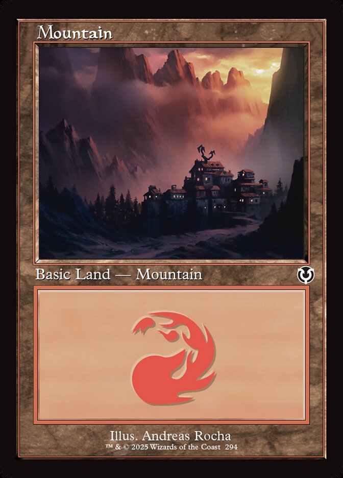 Mountain 294 Retro Frame 294 (Innistrad Remastered)  - Foil | Good Games Adelaide SA