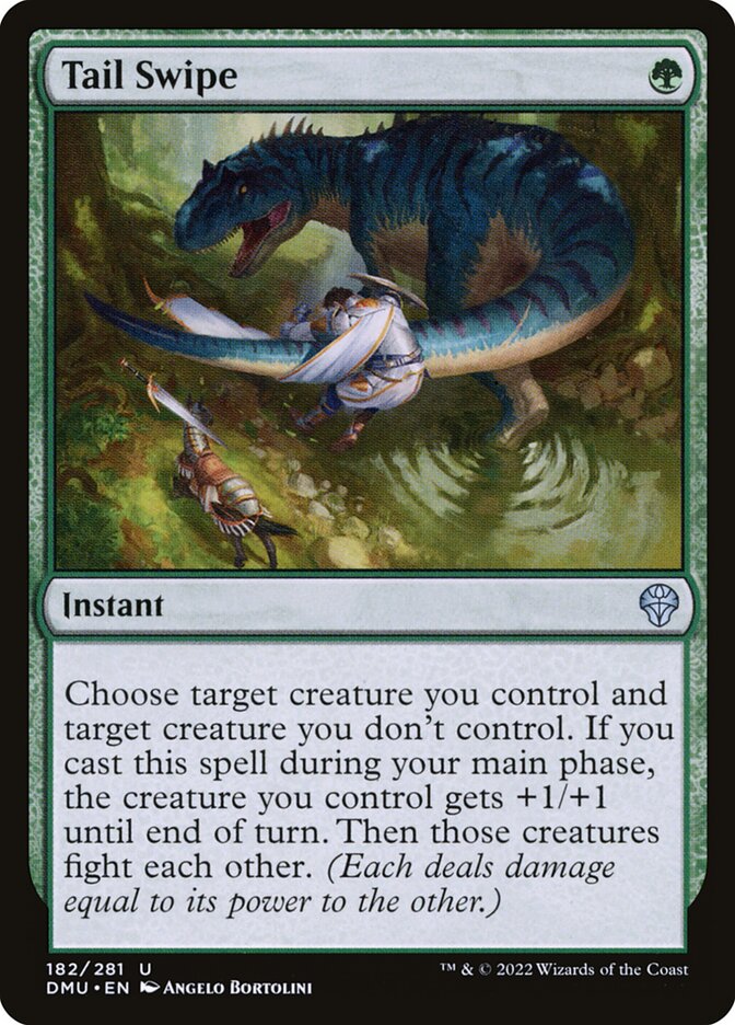 Tail Swipe 182 (Dominaria United)  - Foil | Good Games Adelaide SA
