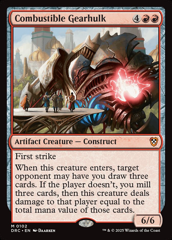 Combustible Gearhulk 102 (Commander: Aetherdrift)  | Good Games Adelaide SA