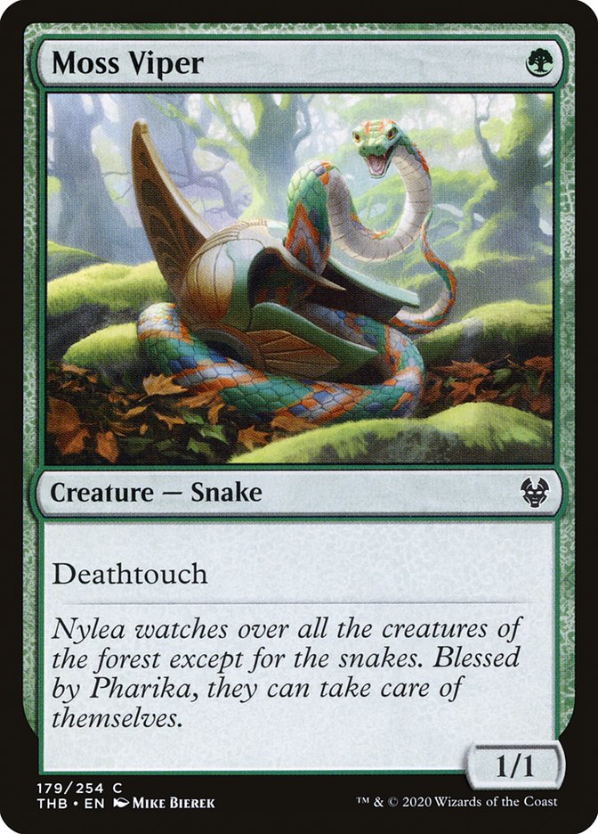 Moss Viper 179 (Theros Beyond Death)  - Foil | Good Games Adelaide SA
