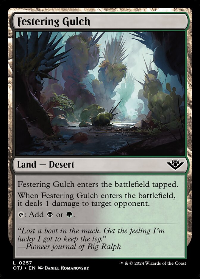Festering Gulch 257 (Outlaws of Thunder Junction)  - Foil | Good Games Adelaide SA
