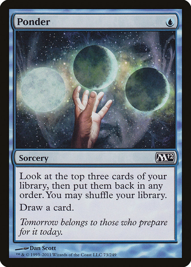 Ponder 73 (Magic 2012 (M12))  - Foil | Good Games Adelaide SA