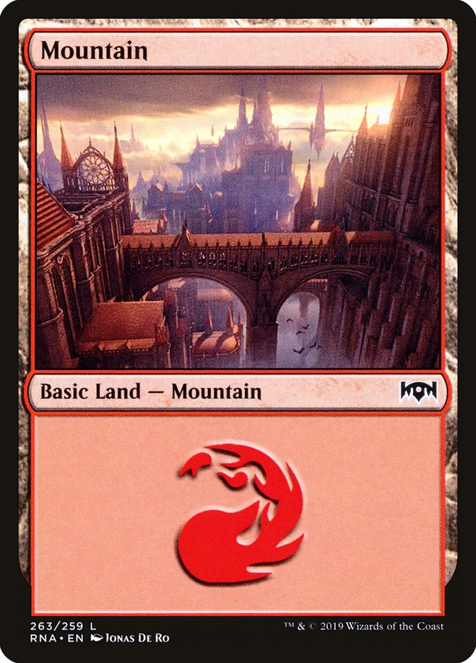 Mountain 263 (Ravnica Allegiance)  - Foil | Good Games Adelaide SA