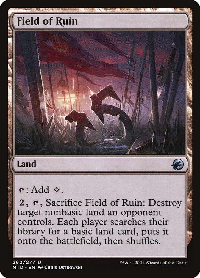 Field of Ruin 262 (Innistrad: Midnight Hunt)  - Foil | Good Games Adelaide SA