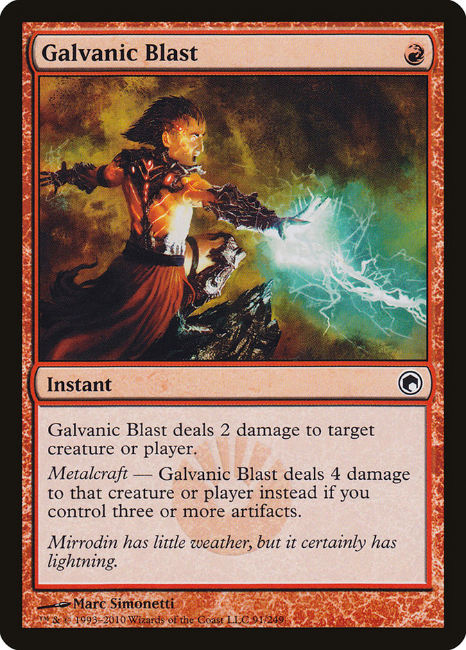 Galvanic Blast 91 (Scars of Mirrodin)  | Good Games Adelaide SA