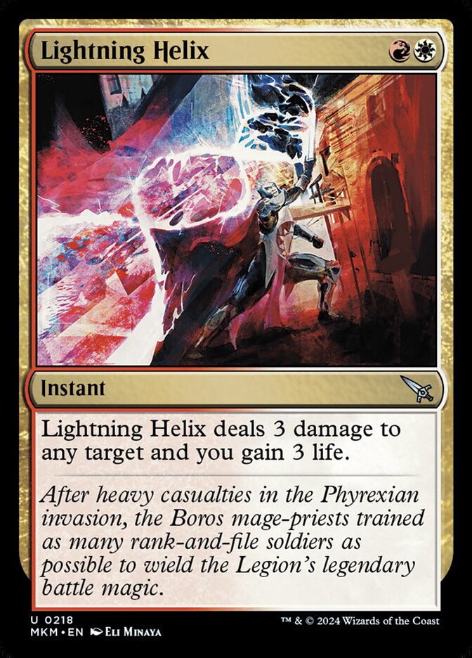 Lightning Helix 218 (Murders at Karlov Manor)  - Foil | Good Games Adelaide SA