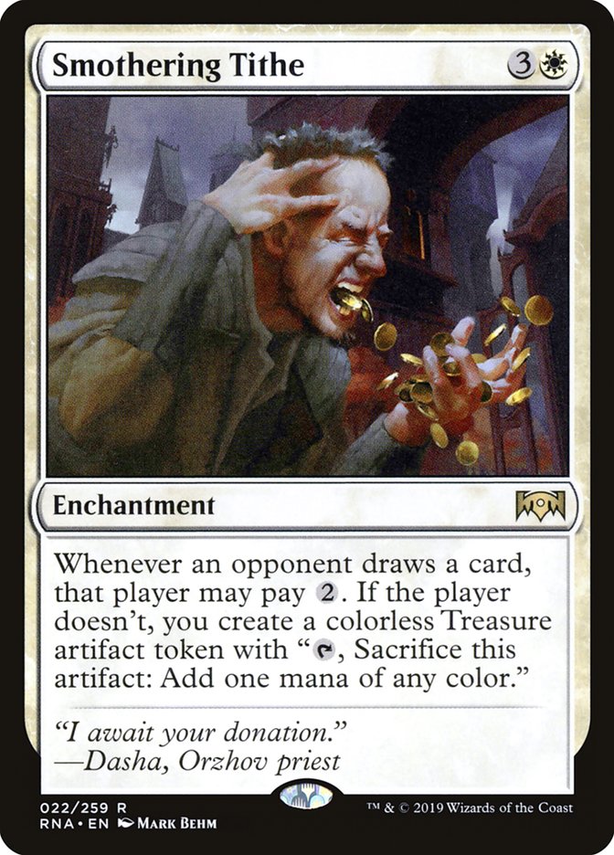 Smothering Tithe 22 (Ravnica Allegiance)  - Foil | Good Games Adelaide SA