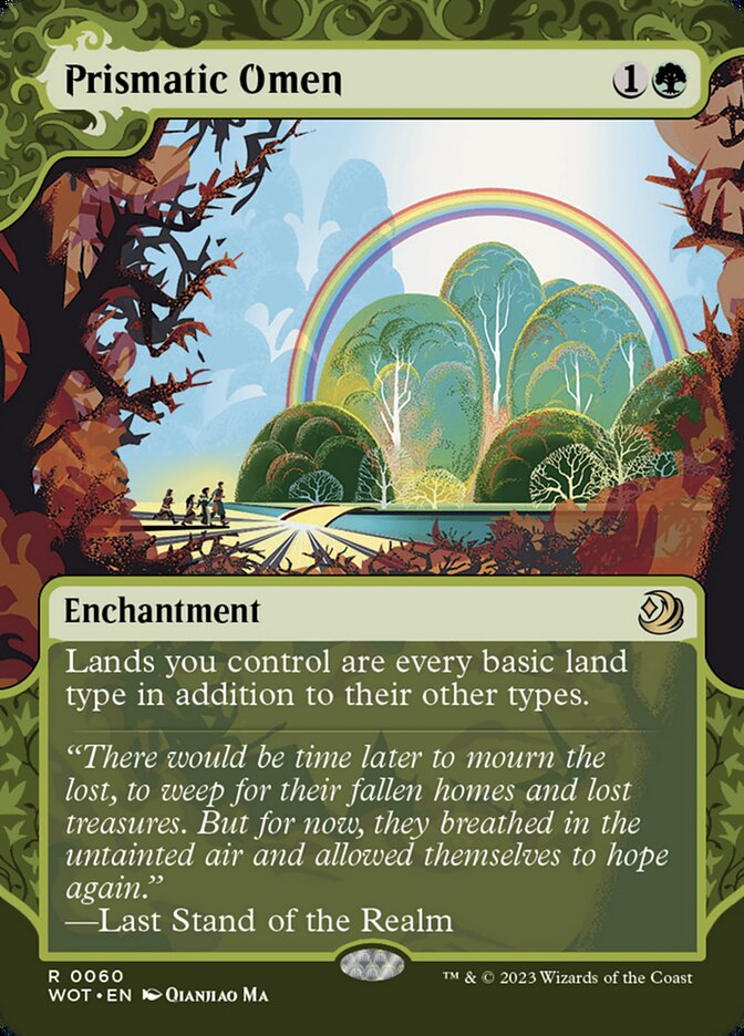 Prismatic Omen 60 (Wilds of Eldraine: Enchanting Tales)  - Showcase Foil | Good Games Adelaide SA