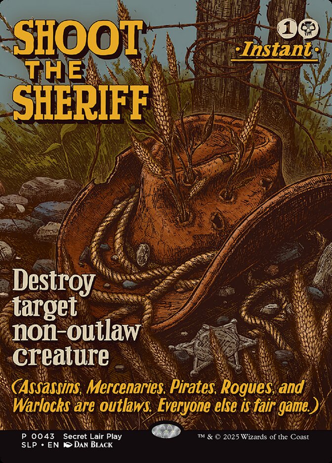 Shoot the Sheriff 43 (Secret Lair Showdown)  - Borderless Foil | Good Games Adelaide SA