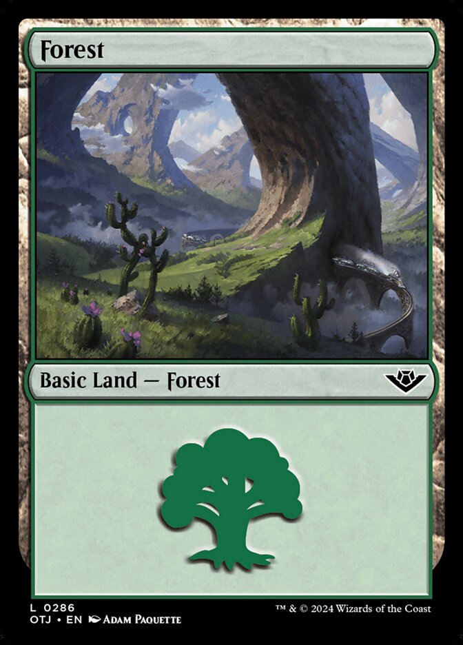 Forest 286 (Outlaws of Thunder Junction)  - Foil | Good Games Adelaide SA