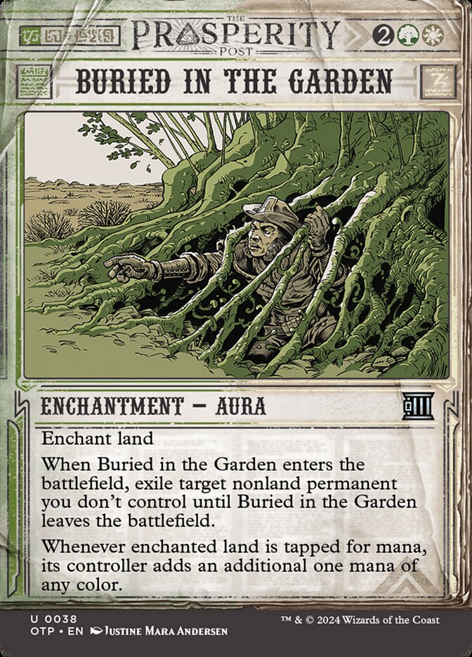 Buried in the Garden 38 (Outlaws of Thunder Junction: Breaking News)  - Foil | Good Games Adelaide SA