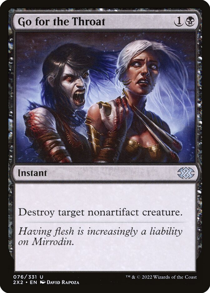 Go for the Throat 76 (Double Masters 2022)  - Foil | Good Games Adelaide SA
