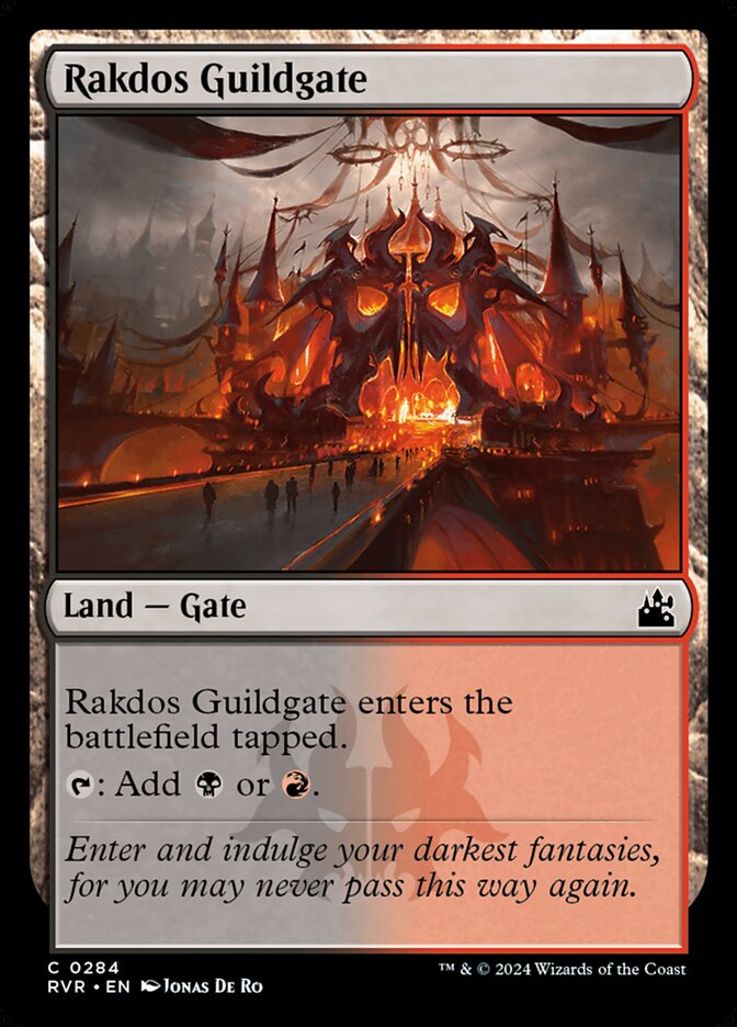 Rakdos Guildgate 284 (Ravnica Remastered)  - Foil | Good Games Adelaide SA