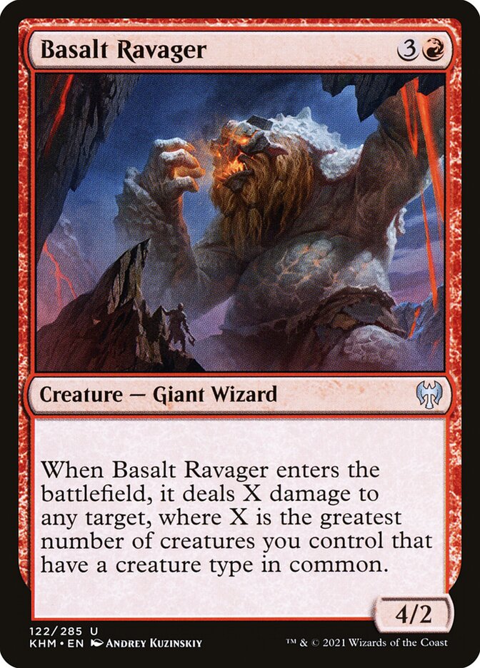 Basalt Ravager 122 (Kaldheim)  - Foil | Good Games Adelaide SA