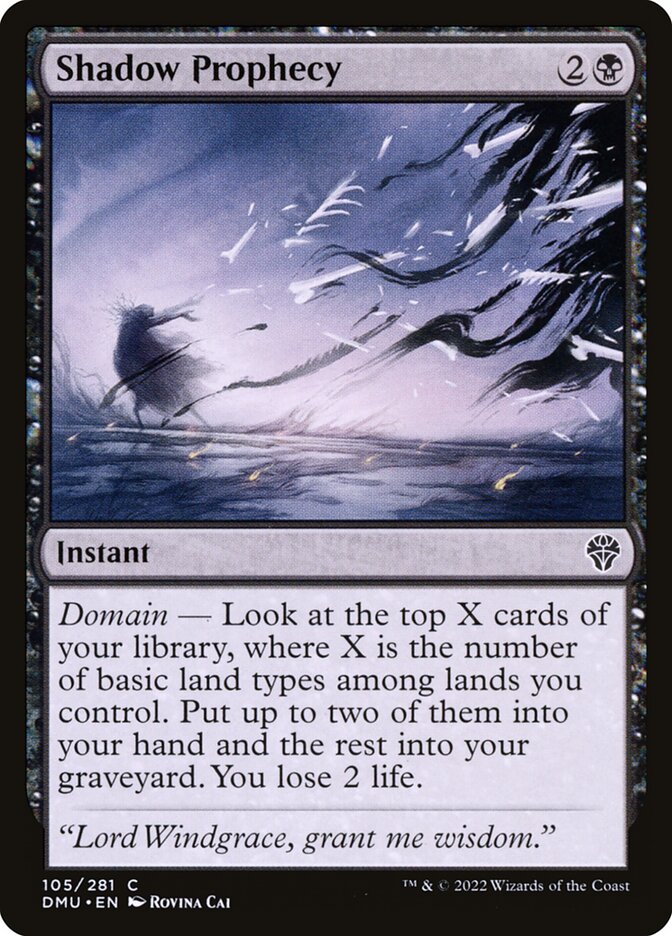Shadow Prophecy 105 (Dominaria United)  - Foil | Good Games Adelaide SA
