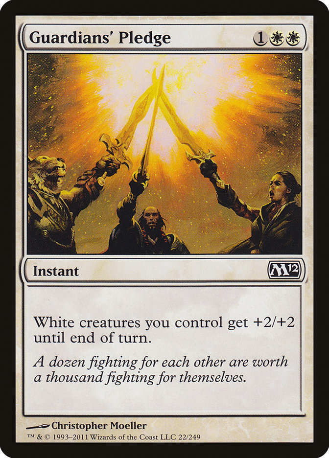 Guardians' Pledge 22 (Magic 2012 (M12))  - Foil | Good Games Adelaide SA