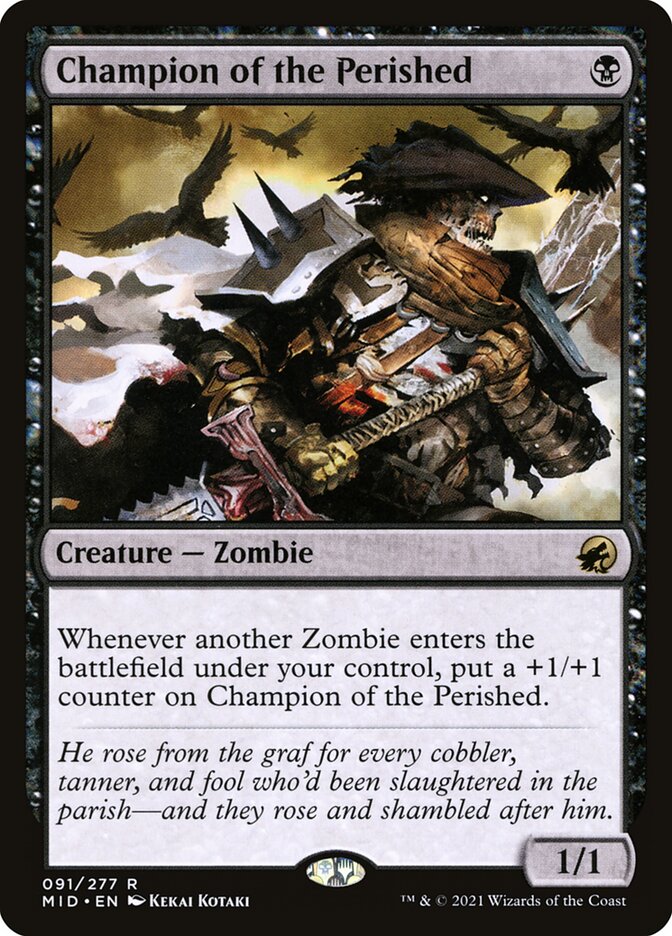 Champion of the Perished 91 (Innistrad: Midnight Hunt)  - Foil | Good Games Adelaide SA