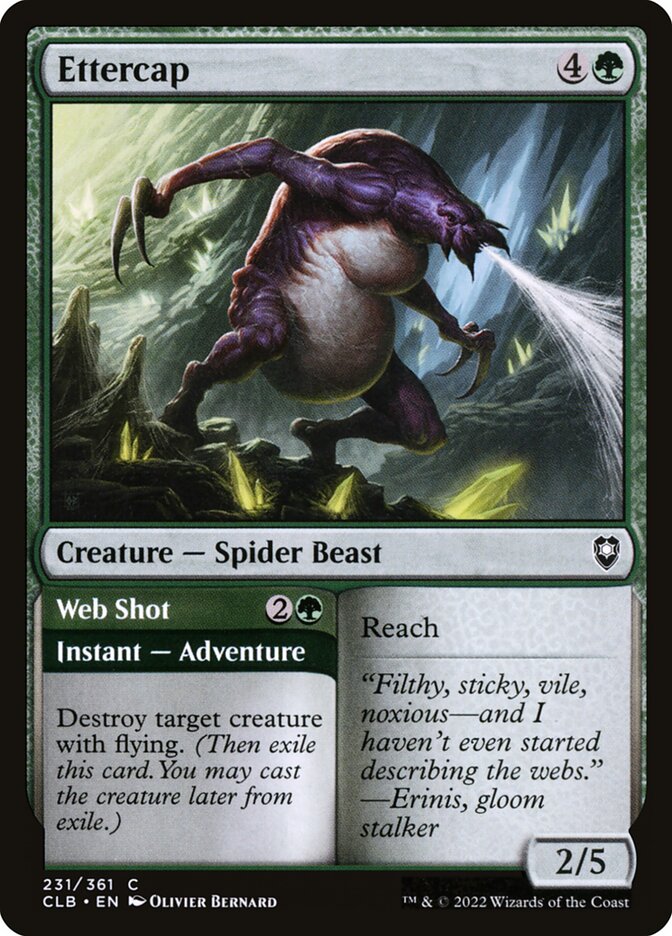 Ettercap // Web Shot 231 (Commander Legends: Battle for Baldur's Gate)  - Foil | Good Games Adelaide SA