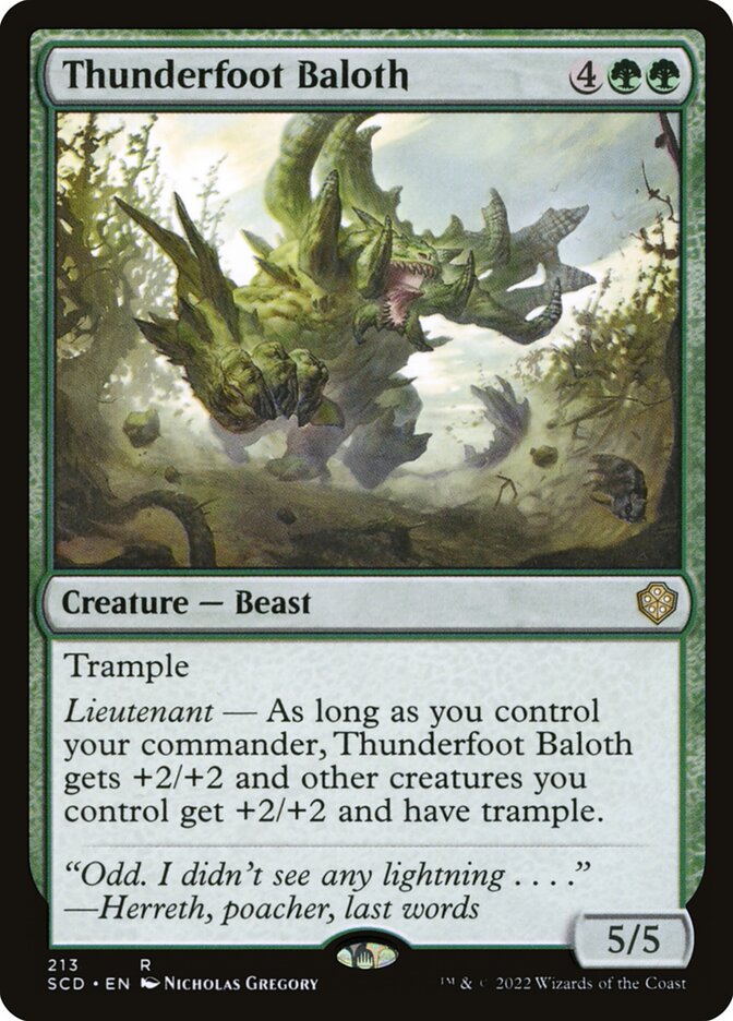 Thunderfoot Baloth 213 (Starter Commander Decks)  | Good Games Adelaide SA