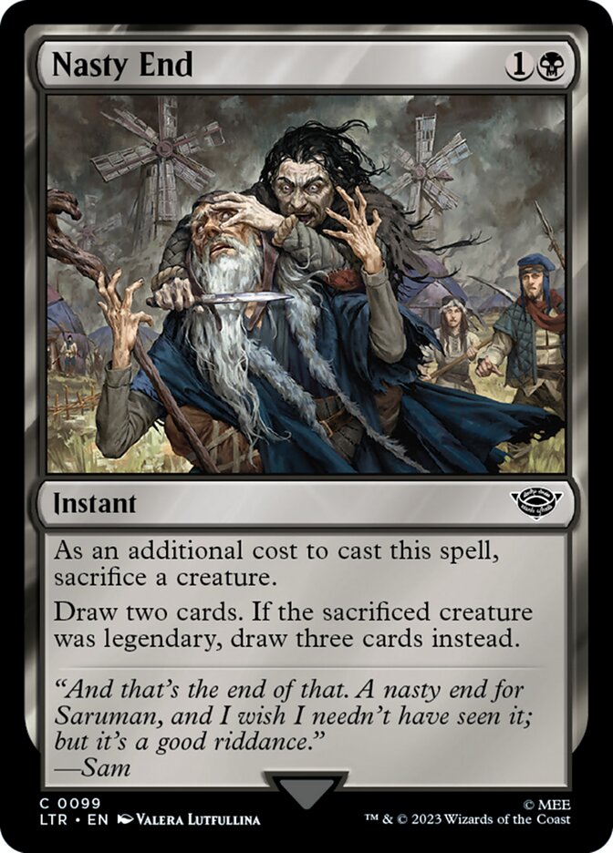 Nasty End 99 (Universes Beyond: The Lord of the Rings: Tales of Middle-earth)  - Foil | Good Games Adelaide SA