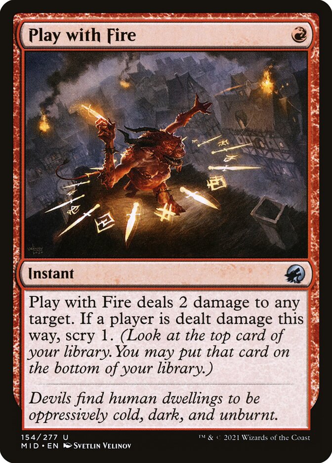 Play with Fire 154 (Innistrad: Midnight Hunt)  | Good Games Adelaide SA