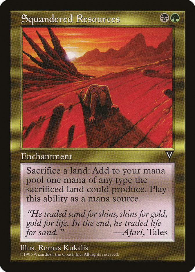 Squandered Resources  (Visions)  | Good Games Adelaide SA