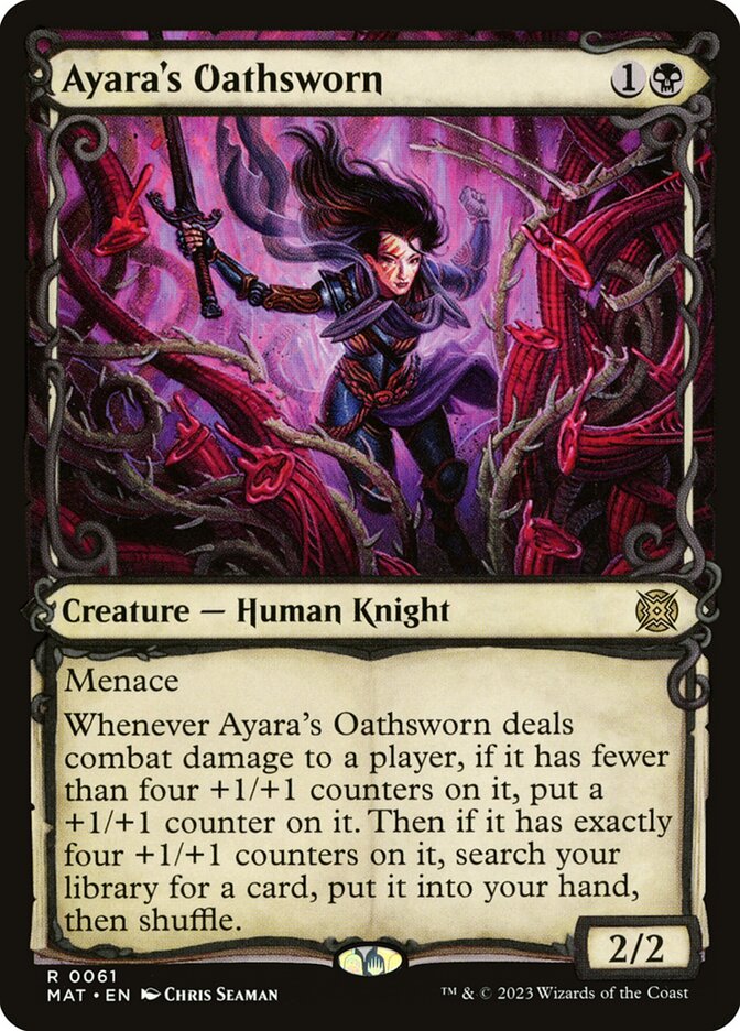 Ayara's Oathsworn 61 (March of the Machine: The Aftermath)  - Showcase Foil | Good Games Adelaide SA