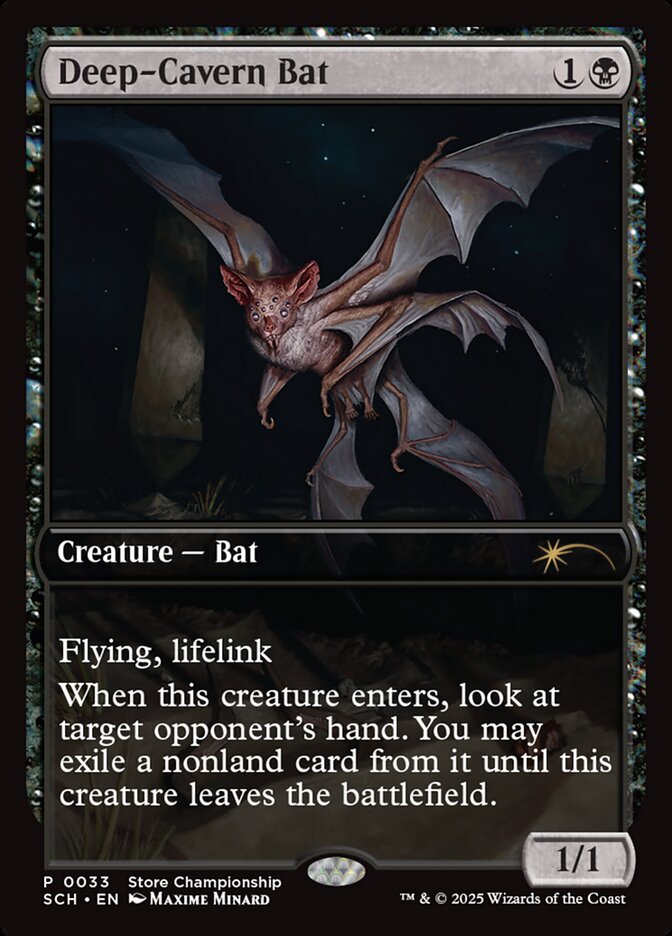 Deep-Cavern Bat 33 (Game Day & Store Championship Promos)  | Good Games Adelaide SA