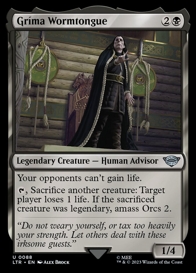 Gríma Wormtongue 88 (Universes Beyond: The Lord of the Rings: Tales of Middle-earth)  - Foil | Good Games Adelaide SA