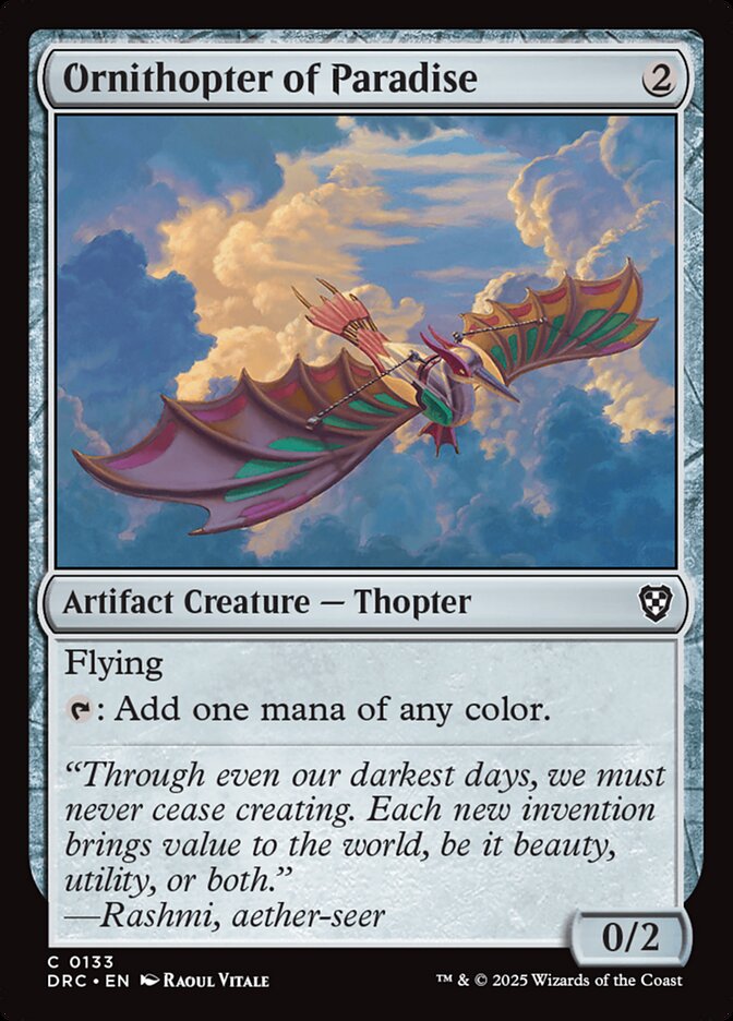 Ornithopter of Paradise 133 (Commander: Aetherdrift)  | Good Games Adelaide SA