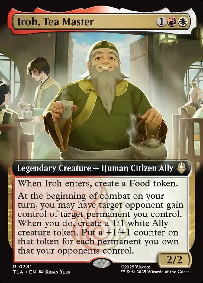 Iroh, Tea Master  381/286 (Avatar: The Last Airbender)  - Extended Art Foil | Good Games Adelaide SA