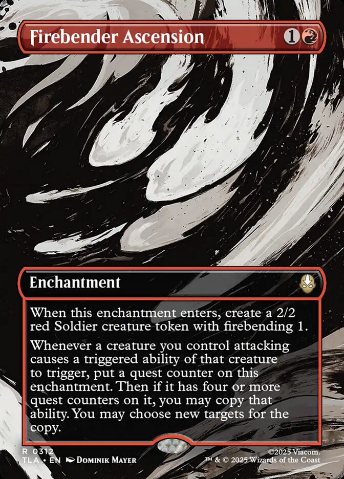 Firebender Ascension  312/286 (Avatar: The Last Airbender)  - Borderless Foil | Good Games Adelaide SA