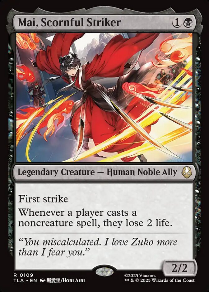 Mai, Scornful Striker 109 (Avatar: The Last Airbender)  - Foil | Good Games Adelaide SA