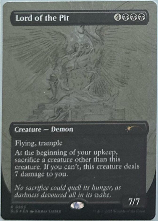 Lord of the Pit Sketch Showcase Rainbow Foil 893 (Secret Lair Drop Series)  - Foil | Good Games Adelaide SA
