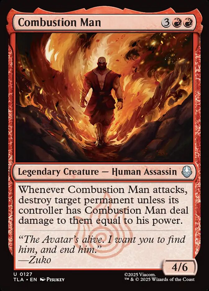 Combustion Man 127 (Avatar: The Last Airbender)  - Foil | Good Games Adelaide SA