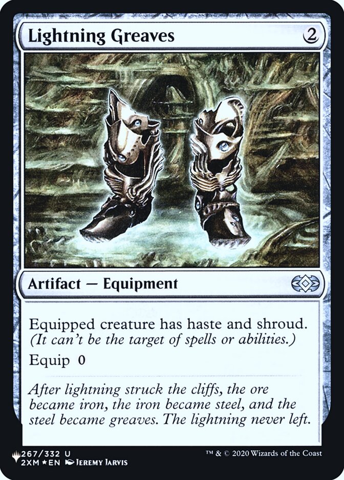 Lightning Greaves 267 (The List Reprints)  - Foil | Good Games Adelaide SA