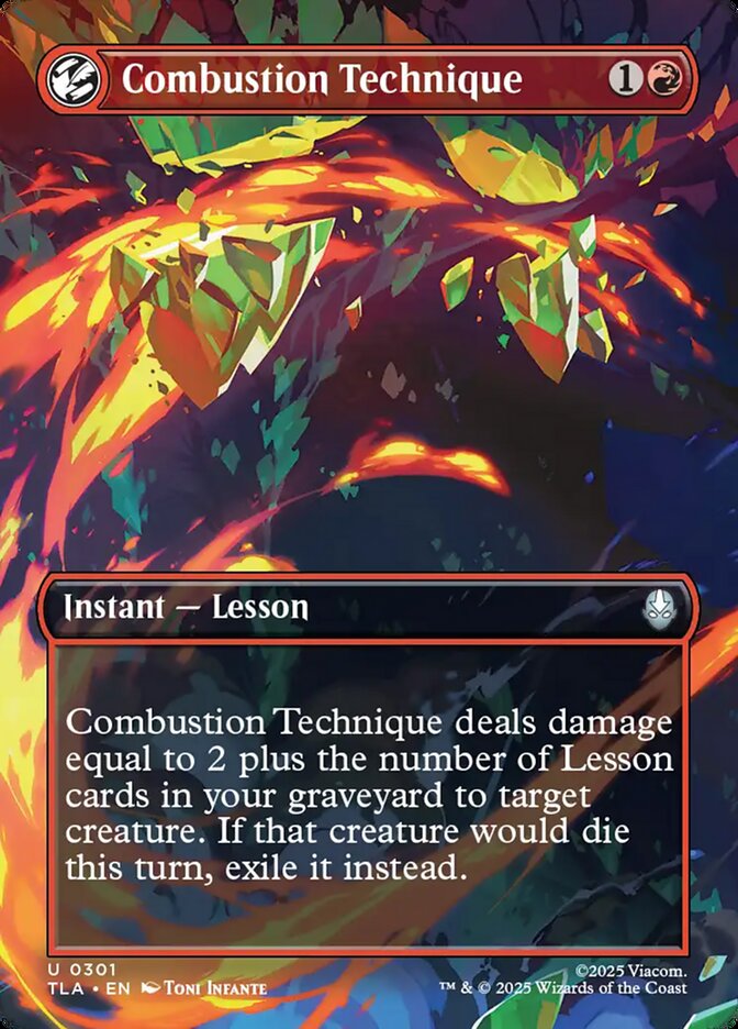 Combustion Technique 301 (Avatar: The Last Airbender)  - Foil | Good Games Adelaide SA